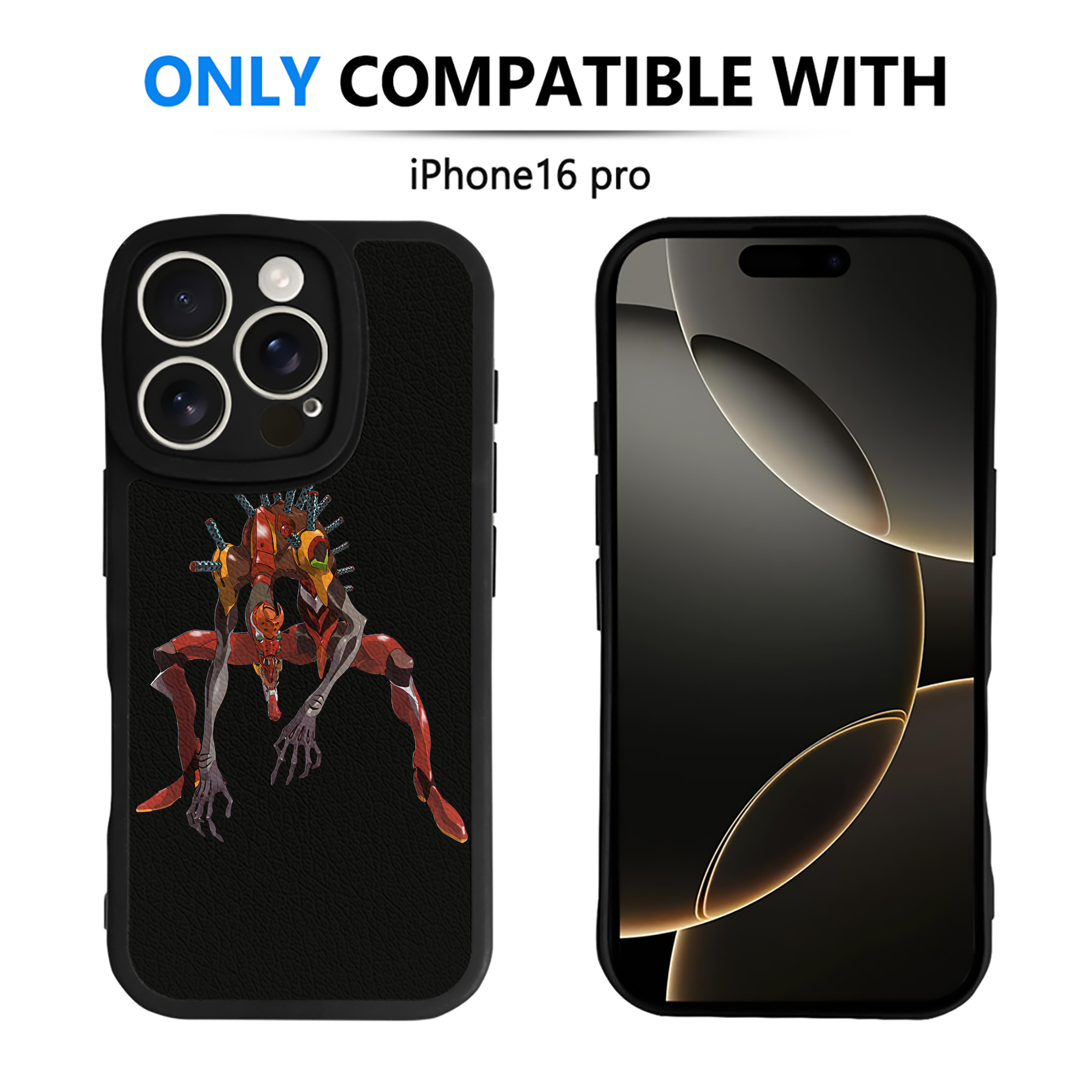 （画像用） EVA 新世紀エヴァンゲリオン 【iPhone 16シリーズ対応】シリコンスマホケース（レザー調） 材質：シリコン